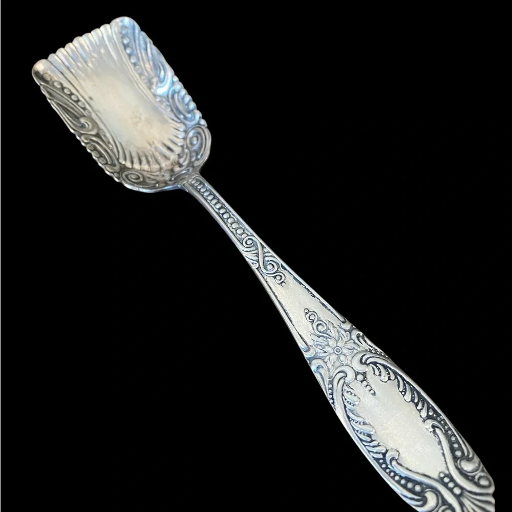 Antique Crown Silver Co Sugar Shovel Spoon Cuban Pattern 1911 Silverplat
